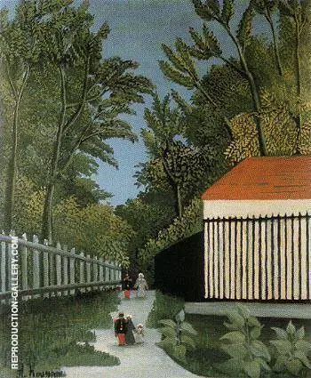 Walk in the Parc Monsouris c1910 By Henri Rousseau