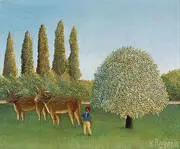 The Pasture 1910 By Henri Rousseau