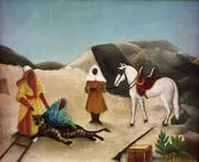 Tiger Hunt c1904 By Henri Rousseau