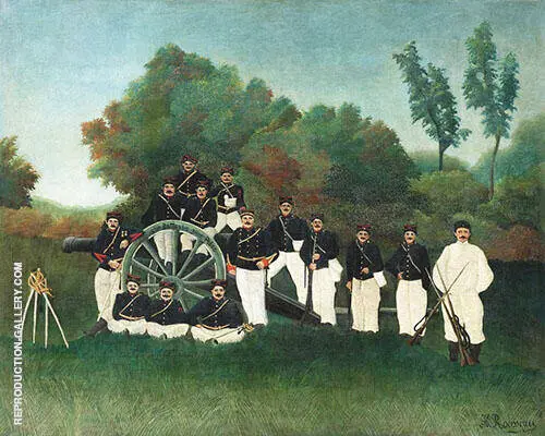 Artillerymen By Henri Rousseau