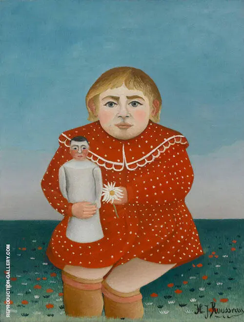 Child with a Doll By Henri Rousseau