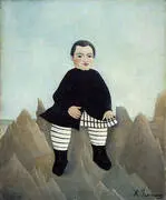 Boy on the Rocks 1897 By Henri Rousseau