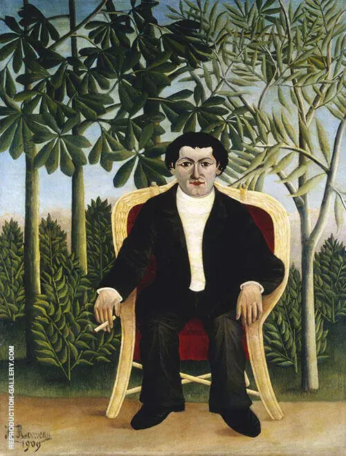 Portrait of Joseph Brummer 1906 By Henri Rousseau