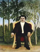 Portrait of Joseph Brummer 1906 By Henri Rousseau