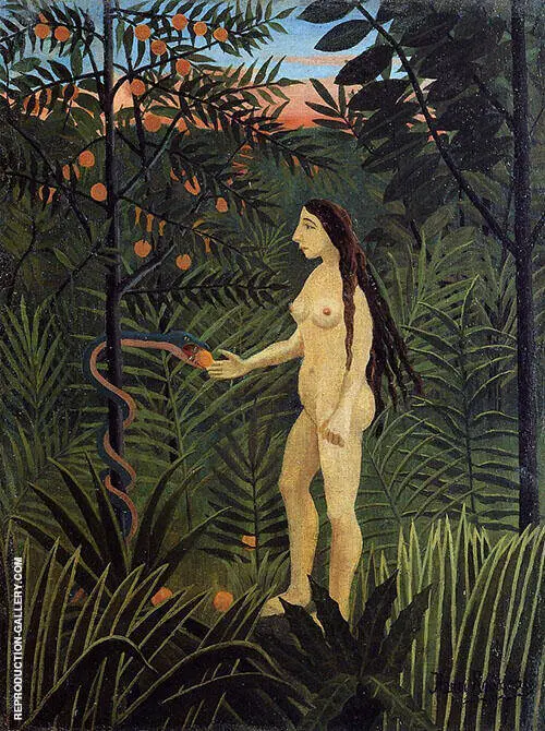 Eve and the Serpent By Henri Rousseau