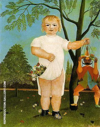 An Exemplum to Fete Baby 1903 By Henri Rousseau