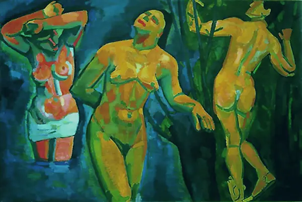 Bathers 1907 By Andre Derain