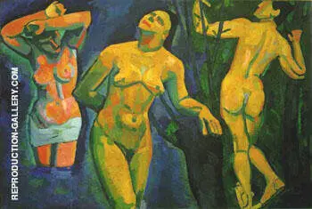 Bathers 1907 By Andre Derain