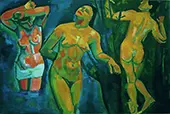 Bathers 1907 By Andre Derain