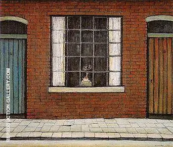 Flowers in a Window 1956 By L-S-Lowry
