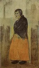 Mill Worker 1912 By L-S-Lowry