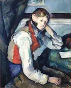 Boy in a Red Vest 1889 By Paul Cezanne