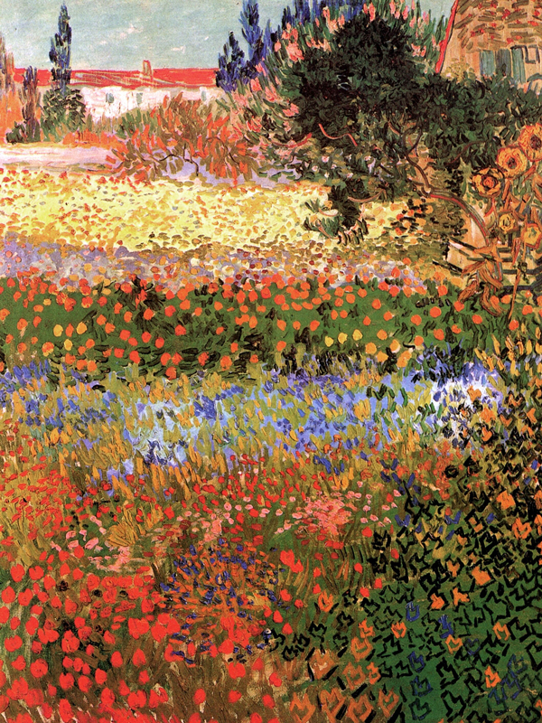 Flowering Garden by Vincent van Gogh | Oil Painting Reproduction