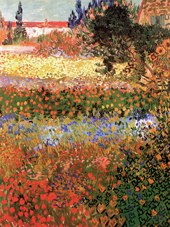 Flowering Garden By Vincent van Gogh