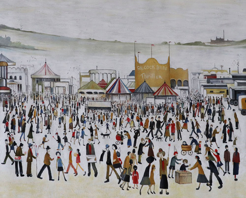 The Fun Fair at Daisy Nook 1953 by L-S-Lowry | Oil Painting Reproduction
