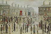 The Procession 1927 By L-S-Lowry
