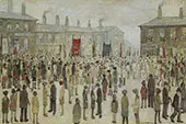 The Procession 1927 By L-S-Lowry