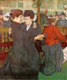 Two Women Dancing at the Moulin Rouge 1892 By Henri De Toulouse Lautrec