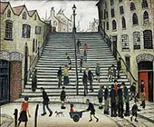 Steps at Wick By L-S-Lowry