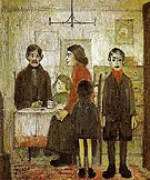 Short Time Family Discord Interior 1935 By L-S-Lowry