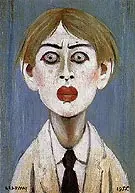 Portrait of a Young Man 1955 By L-S-Lowry