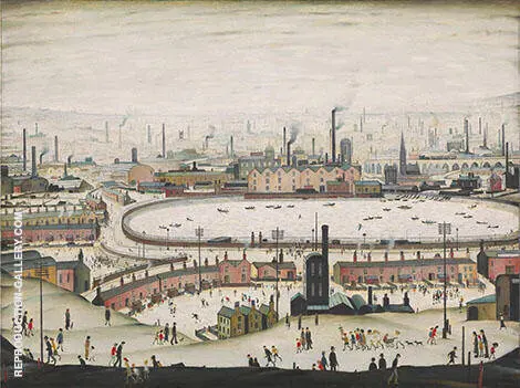 The Pond 1950 By L-S-Lowry