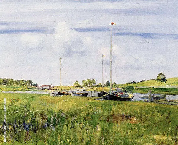At the Boat Landing 1902 By William Merritt Chase