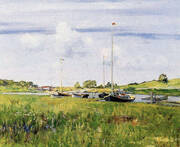 At the Boat Landing 1902 By William Merritt Chase