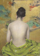 Back of a Nude 1888 By William Merritt Chase