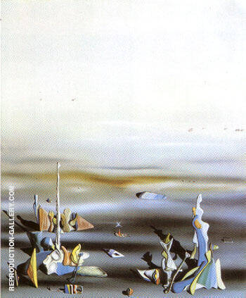 The Five Strangers 1941 by Yves Tanguy | Oil Painting Reproduction
