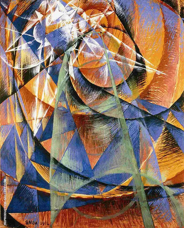 Mercury Passing Before the Sun 1914 By Giacomo Balla