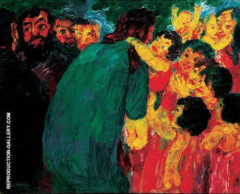 Christ Among the Children 1910 By Emil Nolde