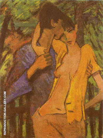 Lovers 1919 By Otto Mueller