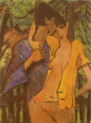 Lovers 1919 By Otto Mueller