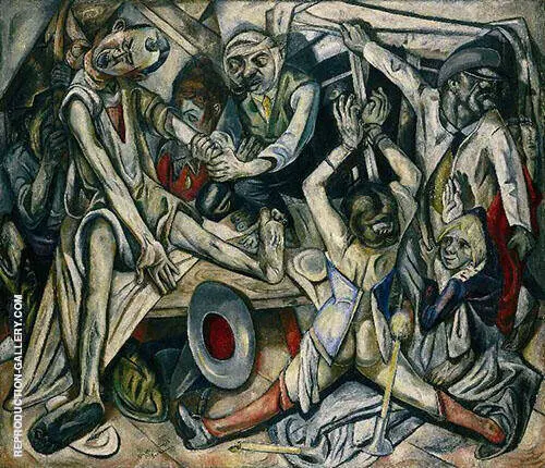 The Night c1918 By Max Beckmann