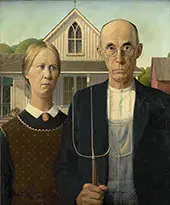 American Gothic 1930 By Grant Wood