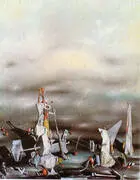 The Palace of the Window Cliffs 1942 By Yves Tanguy