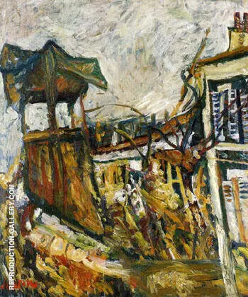Parisian Suburb c1919 By Chaim Soutine