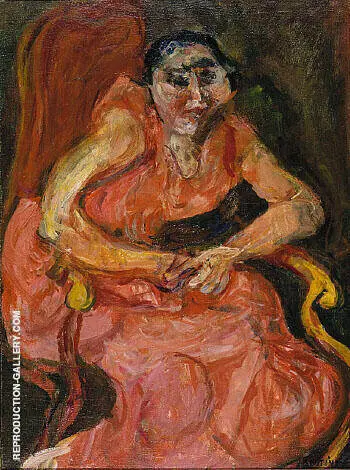 Woman in Pink 1924 By Chaim Soutine