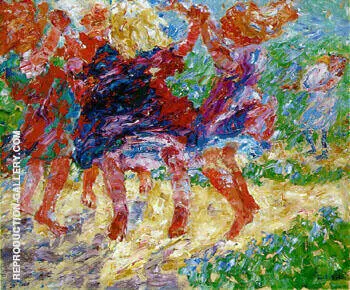 Wildly Dancing Children 1909 By Emil Nolde