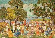 The Promenade c1912 By Maurice Prendergast