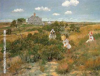 The Bayberry Bush c1895 By William Merritt Chase
