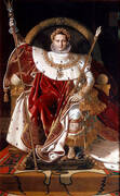 Napoleon I on His Imperial Throne 1806 By Jean-Auguste-Dominique-Ingres