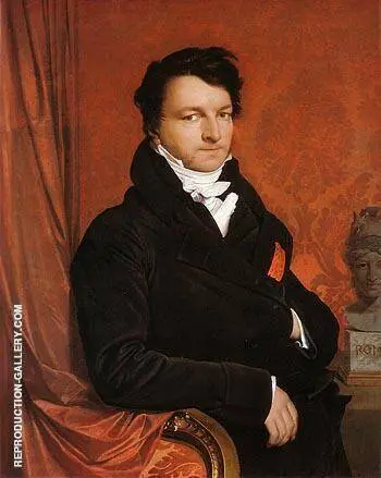 Jacques Marquet Baron de Montbetton de Norvins c1822 By Jean Auguste Dominique Ingres