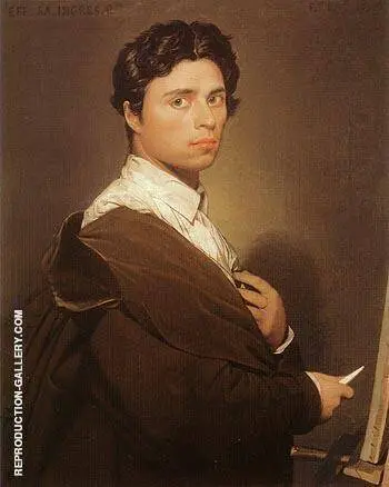 Self Portrait 1804 By Jean Auguste Dominique Ingres
