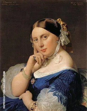 Madame J A D Ingres 1859 By Jean Auguste Dominique Ingres