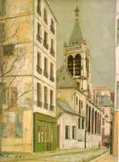 The Church Saint- Severin By Maurice Utrillo