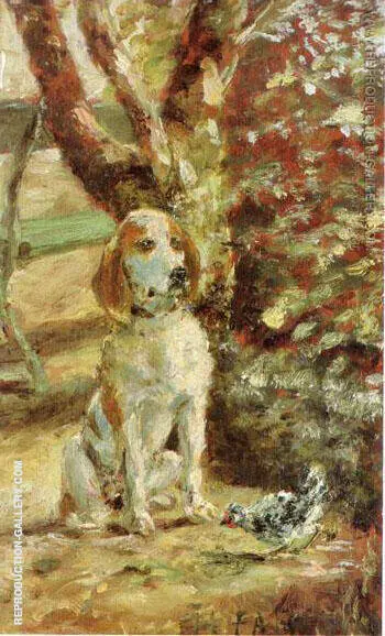 The Artist's Dog Fleche By Henri De Toulouse Lautrec
