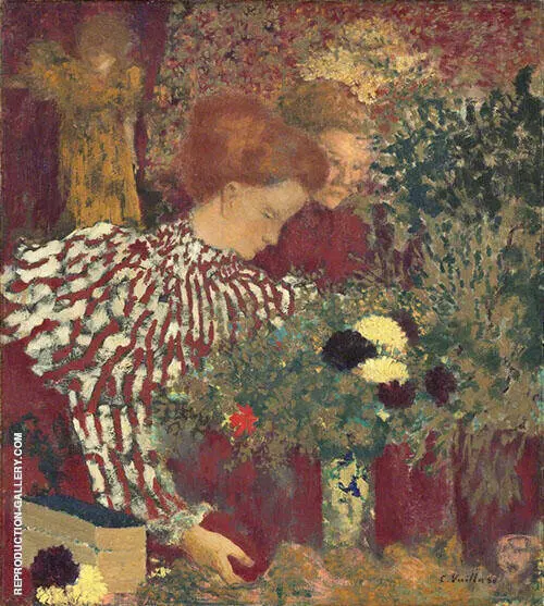 Woman in Striped Dress 1895 By Edouard Vuillard