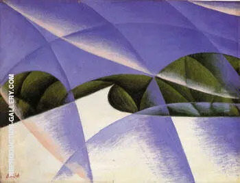 Speed the Car Has Passed 1913 By Giacomo Balla